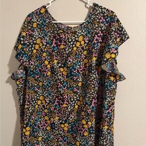 SHEIN Multicolor Floral Blouse